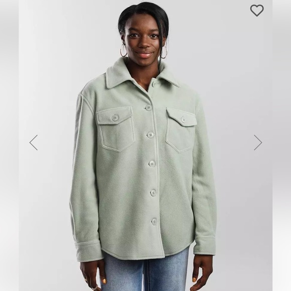 Shinestar Fleece Shacket - Picture 2 of 5